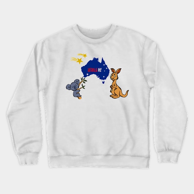 Character Design - Australia Day Edition Crewneck Sweatshirt by Akmal Alif 